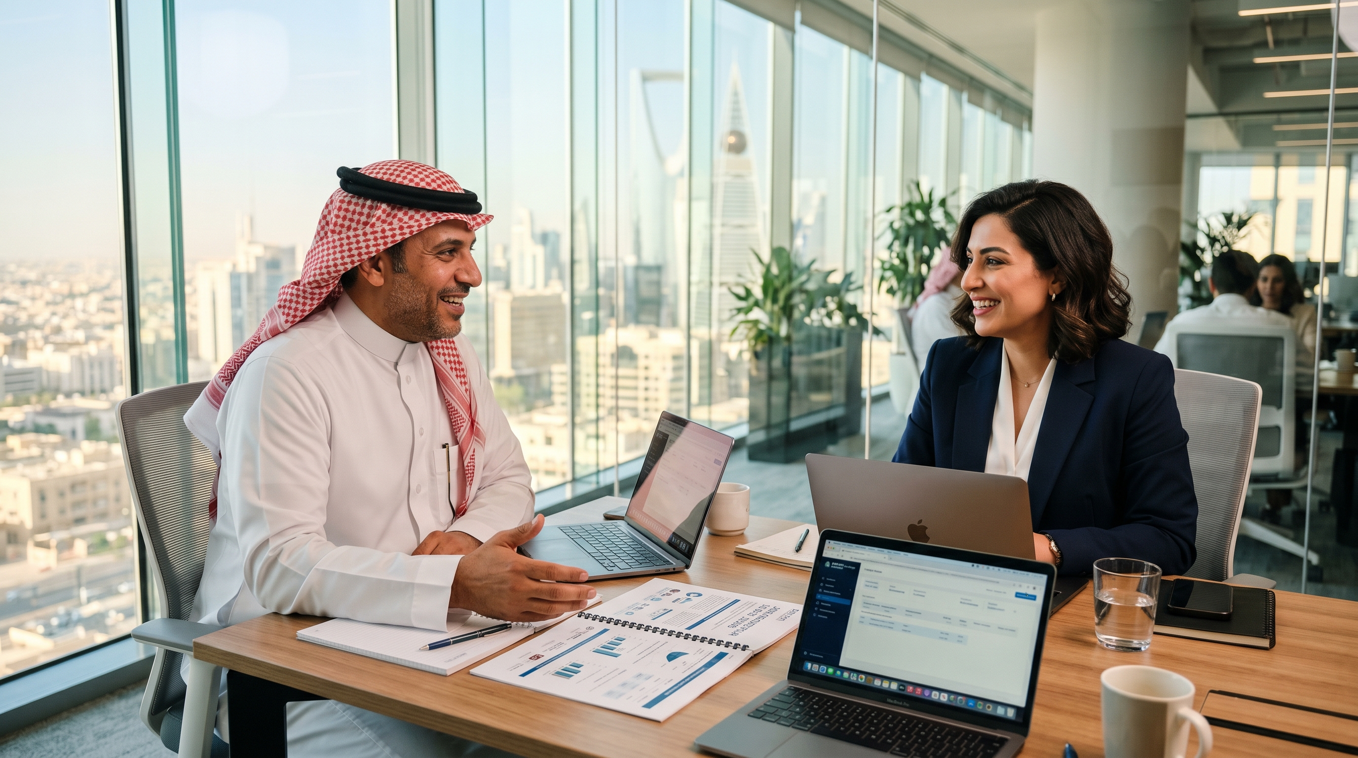 Key account business meeting